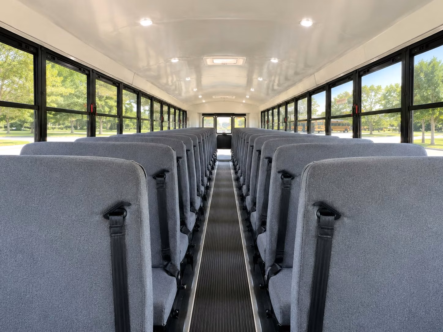 school bus inside