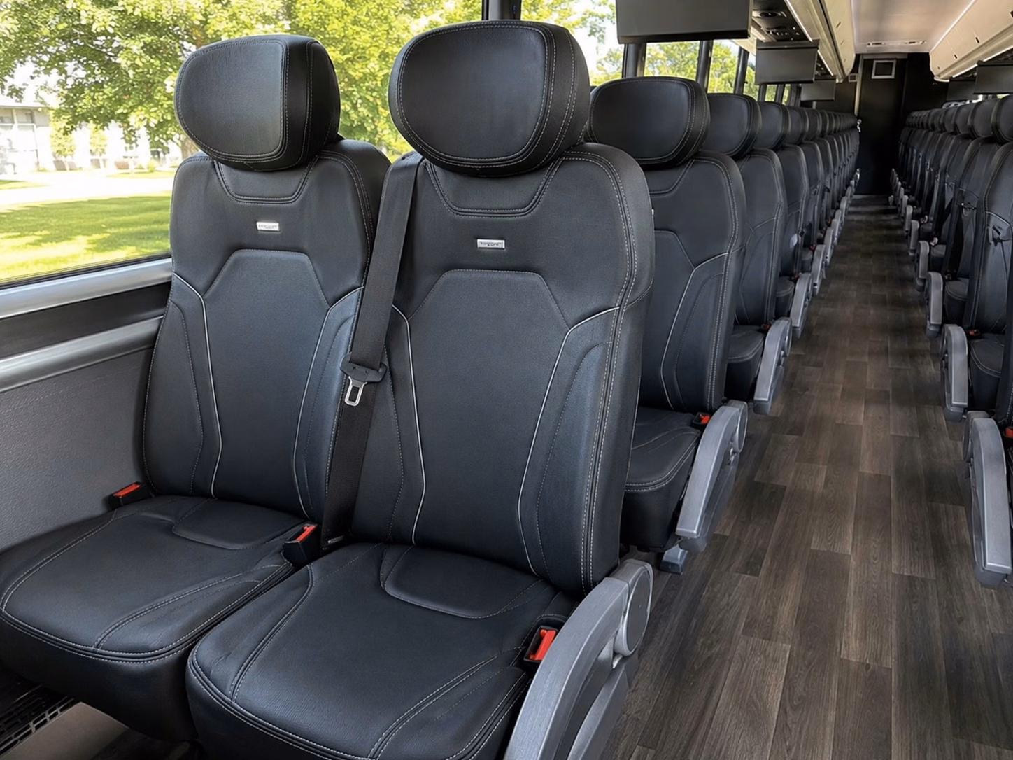 washington charter bus interior gallery